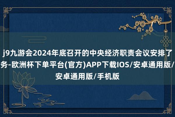 j9九游会2024年底召开的中央经济职责会议安排了要点任务-欧洲杯下单平台(官方)APP下载IOS/安卓通用版/手机版