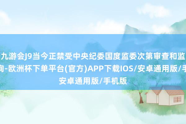 九游会J9当今正禁受中央纪委国度监委次第审查和监察探询-欧洲杯下单平台(官方)APP下载IOS/安卓通用版/手机版