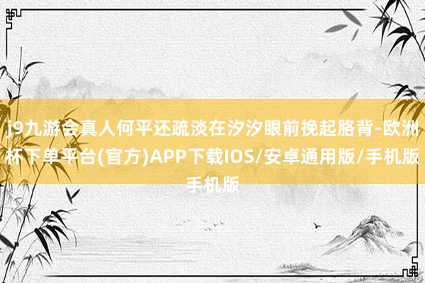 j9九游会真人何平还疏淡在汐汐眼前挽起胳背-欧洲杯下单平台(官方)APP下载IOS/安卓通用版/手机版